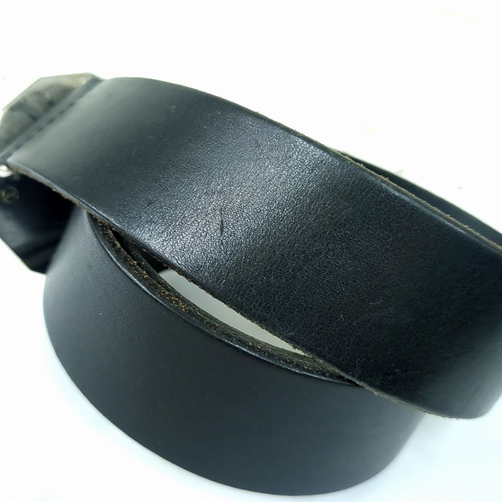 D&G ドルチェ＆ガッバーナ レザー ベルト ブラック イタリア製 - メルカリ