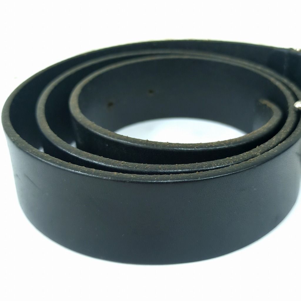 D&G ドルチェ＆ガッバーナ レザー ベルト ブラック イタリア製 - メルカリ