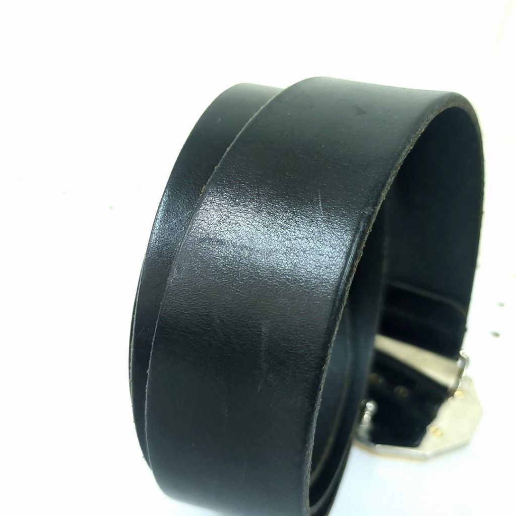 D&G ドルチェ＆ガッバーナ レザー ベルト ブラック イタリア製 - メルカリ