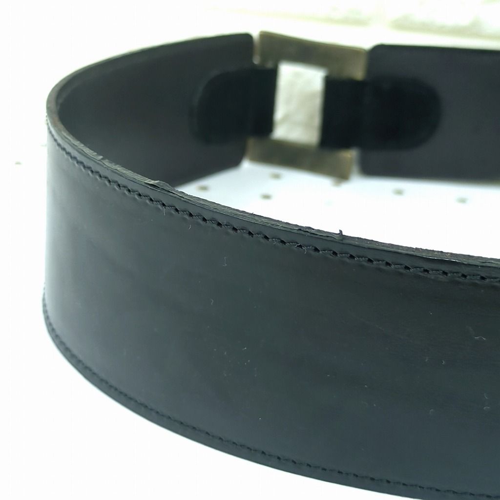 D&G ドルチェ＆ガッバーナ レザー ベルト ダークブラウン イタリア製