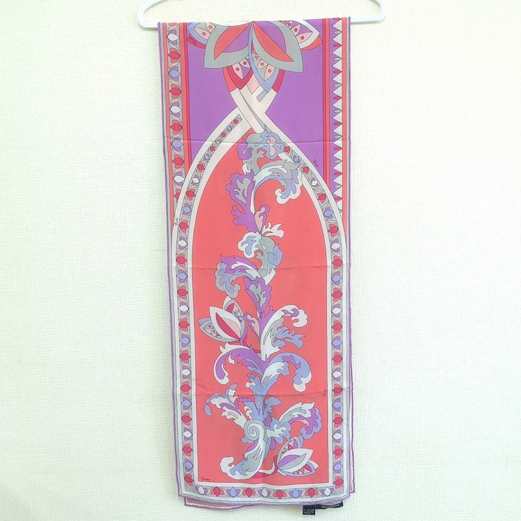 EMILIO PUCCI エミリオプッチ スカーフ 100% シルク イタリア製 - メルカリ