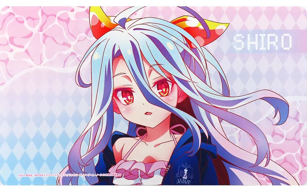 ノーゲーム・ノーライフ arti-mate マルチデスクマット 白　３種セット 中古】デスクマット 白 ver.A 描き下ろし ビーチデートver. arti-mate