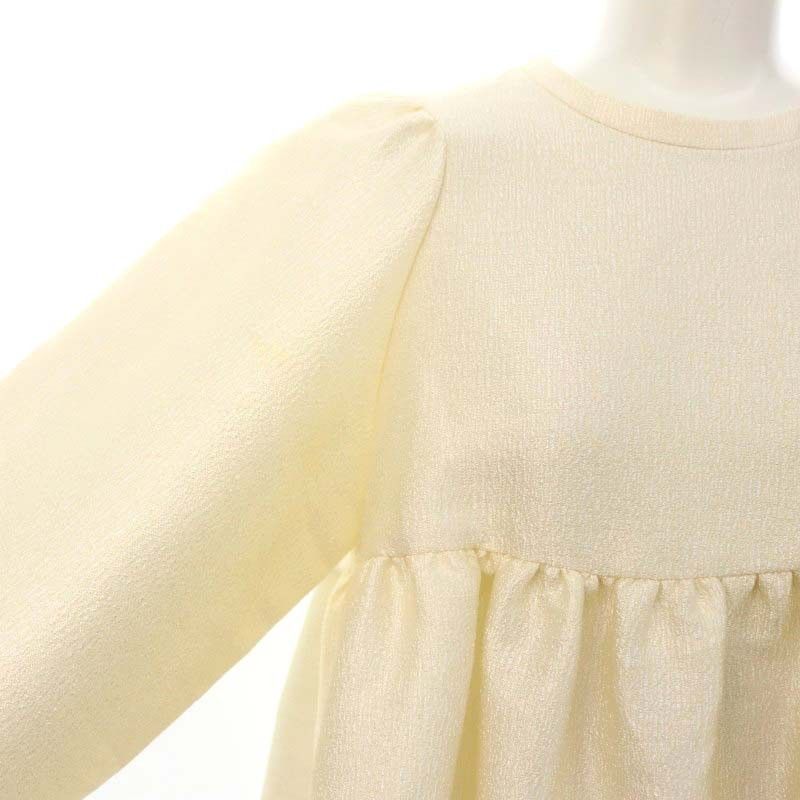 ヨリ yori 23AW シャイニーパフブラウス プルオーバー 長袖 36 オフ