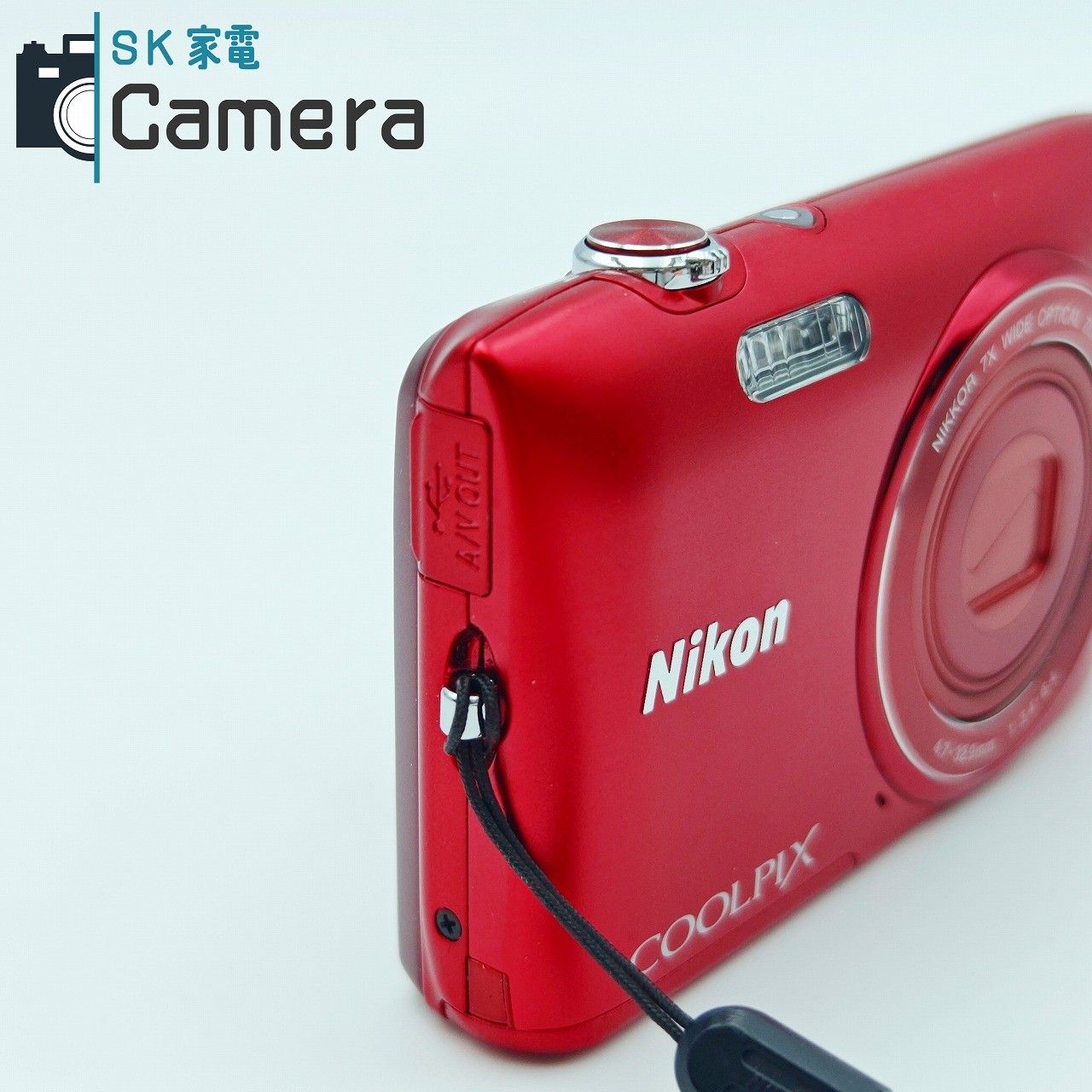 中古】 NIKON COOLPIX S3400 ニコン クールピクス レッド コンパクト