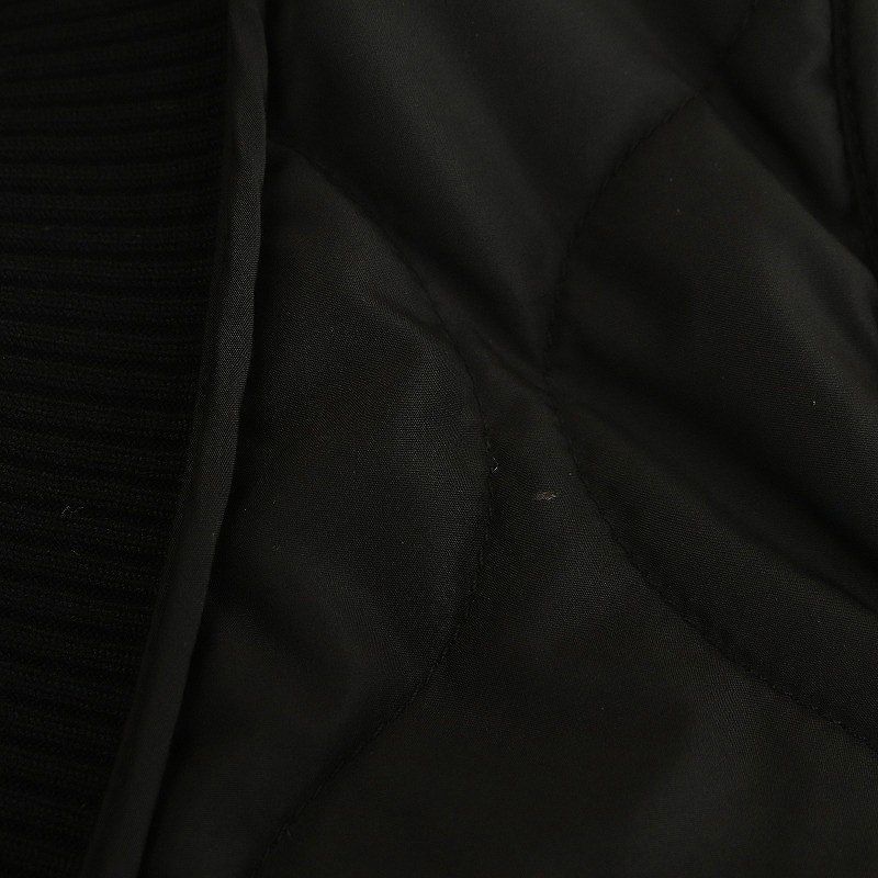 マチャット MACHATT 中綿キルティングベスト プルオーバー Vネック 黒