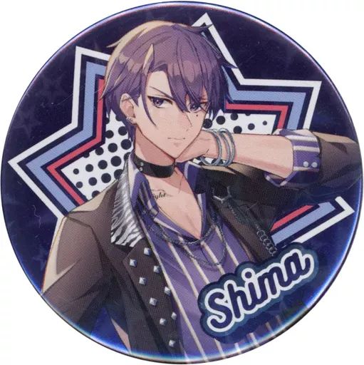 中古】バッジ・ピンズ 志麻(等身/背景星形) 缶バッジ(ホロ) 「浦島坂田