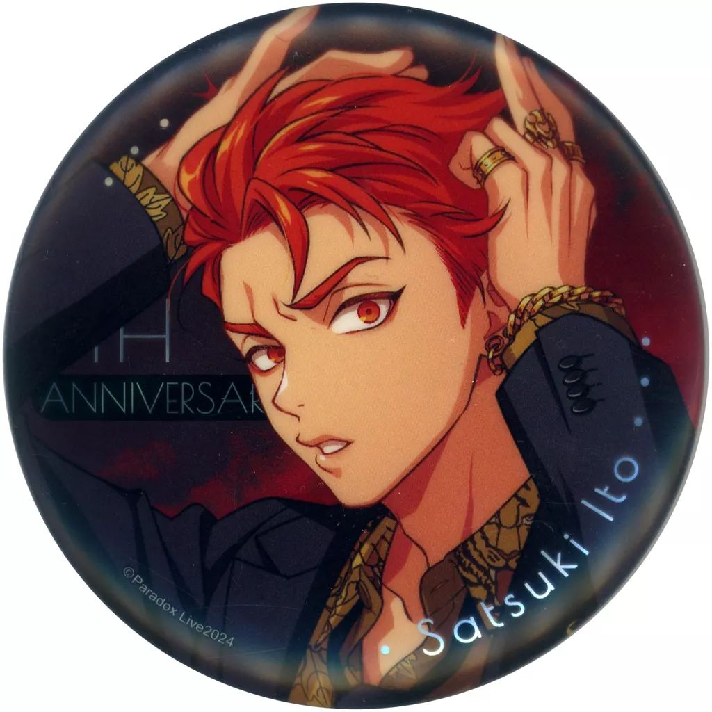 中古】バッジ・ビンズ 伊藤紗月 四周年シリーズ 缶バッジ 「Paradox