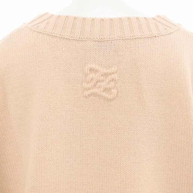 フェンディ FENDI FFカリグラフィ カシミヤ Vネックニット セーター