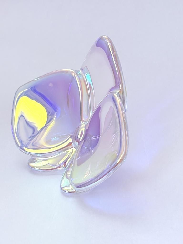  Baccarat バカラ オーキッド 洋蘭 オブジェ 置物 オーロラカラー 送料込み 6462434 ウォールラック 置物 インテリア小物