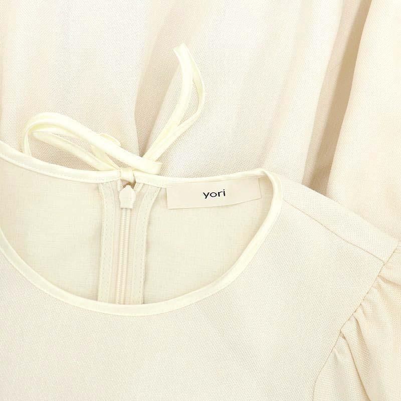 ヨリ yori 24SS ドライツイードパフブラウス プルオーバー 長袖 F