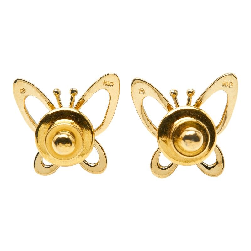 ミキモト バタフライ 蝶々 モチーフ ピンブローチ K18 ゴールド