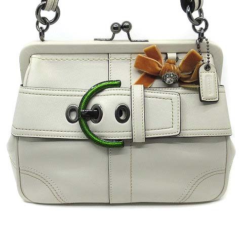 コーチ COACH ハンドバッグ がま口 ソーホー レザー フレームド