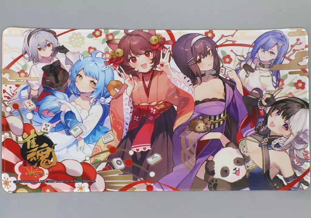 中古】デスクマット 集合(6周年記念イラスト) オリジナルデスクマット