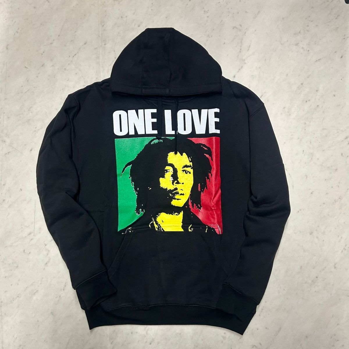 LA発 ONE LOVE ワンラブ グラフィック プルオーバー パーカー RASTA