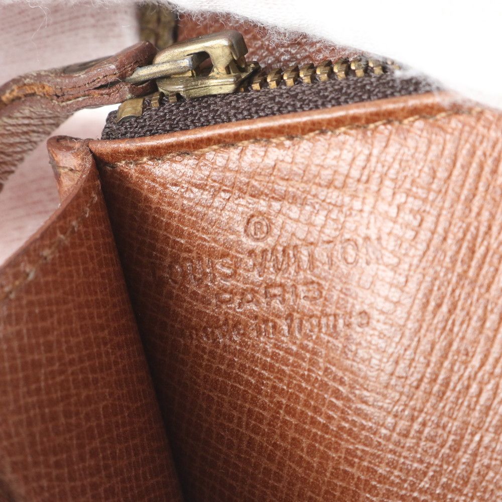 美品 ルイヴィトン モノグラム ポルト モネ クレディ レザー 長財布 二