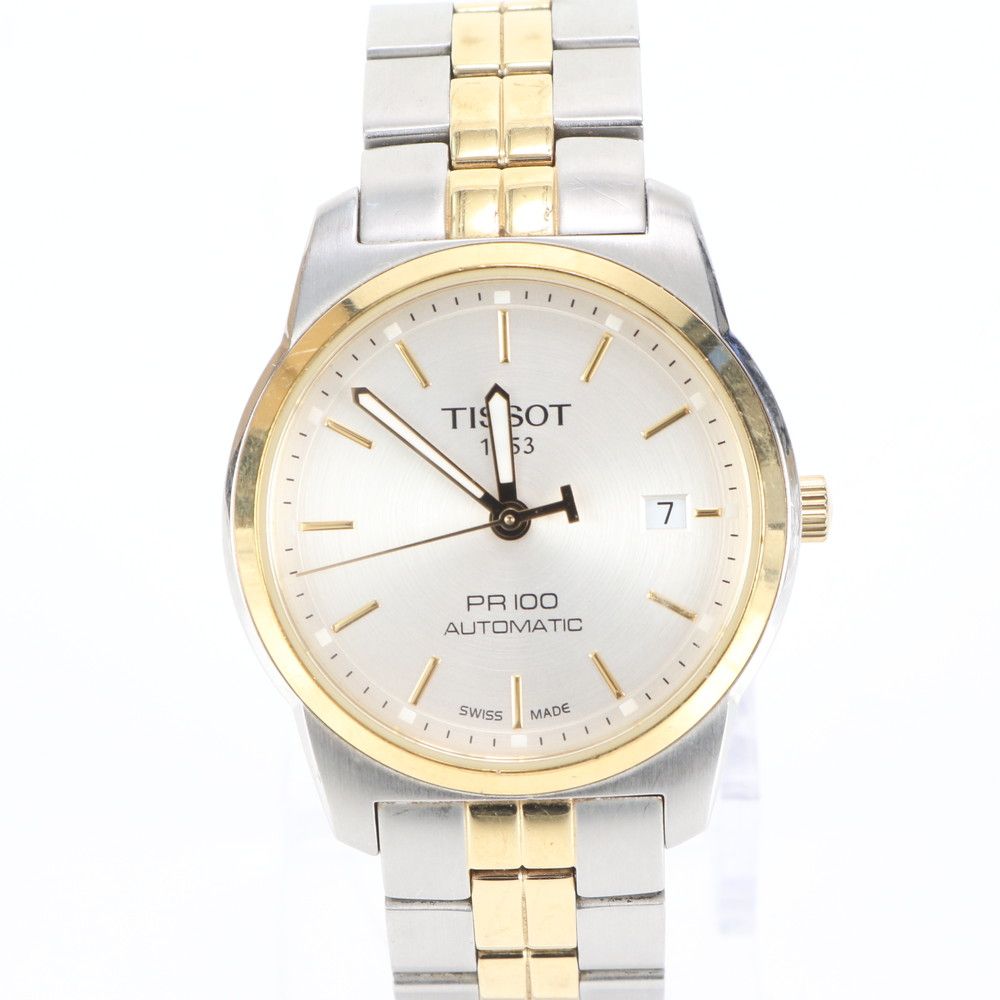 ティソ PR100 デイト 自動巻き 腕時計 ウォッチ T049407A ファッション メンズ RWE DJ27 6
