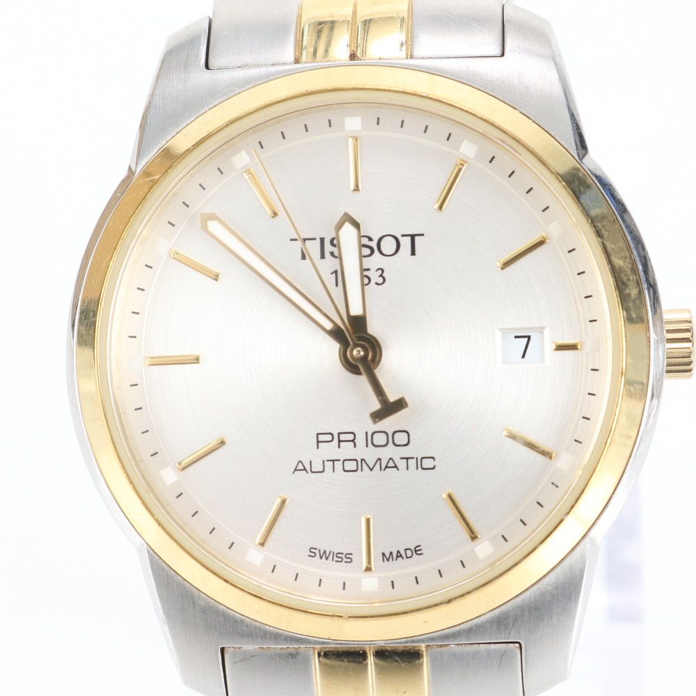  ティソ PR100 デイト 自動巻き 腕時計 ウォッチ T049407A ファッション メンズ RWE DJ27 6 上下セット 自動巻き時計 腕時計(アナログ)