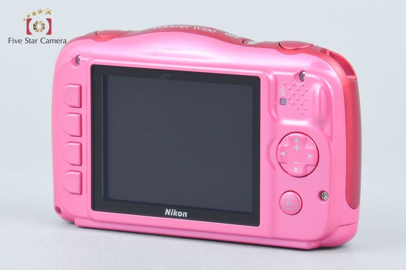 中古】Nikon ニコン COOLPIX W100 ピンク コンパクトデジタルカメラ 元 