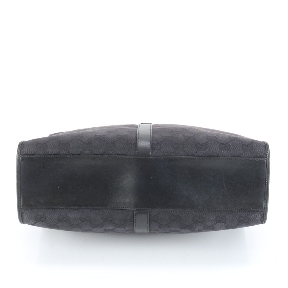 美品 グッチ GG キャンバス ジャッキー 002 1064 レザー トート バッグ