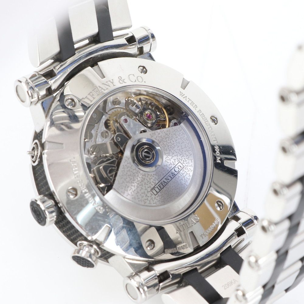  ティファニー アトラス ジェント クロノグラフ 自動巻き 腕時計 ウォッチ Z1000 82 12A10A00A シルバー メンズ RWE DJ27 7 パーティー向け 自動巻き時計 腕時計(アナログ)