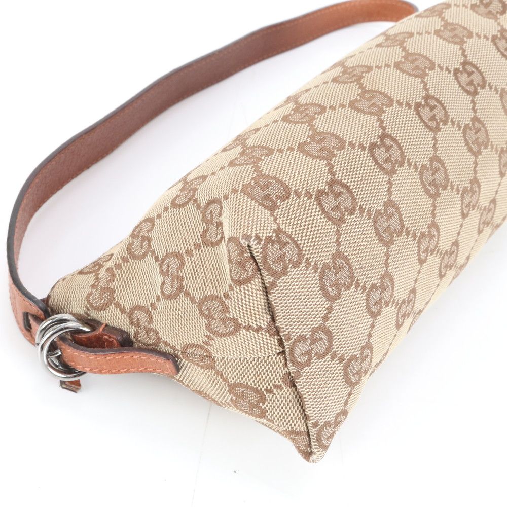 美品】GUCCI グッチ アクセサリーポーチ GG キャンバス ワンショルダー