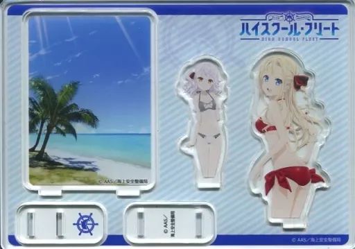 アクリルスタンド アクリルパネル ミーナ＆テア アクリルジオラマ よこすかカレーフェスティバル2018×ハイスクール フリート 横須賀女子