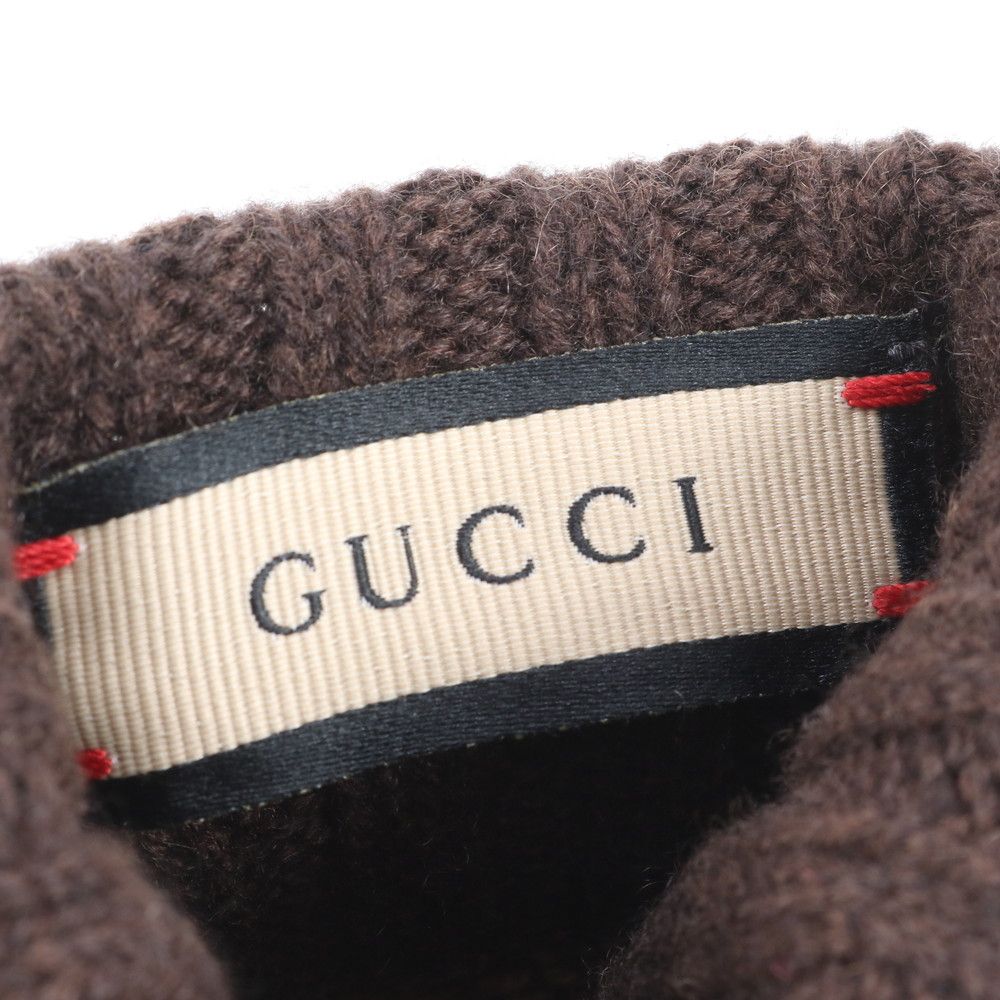 極美品 グッチ GG カシミヤ フィンガーレス グローブ 手袋 アーム