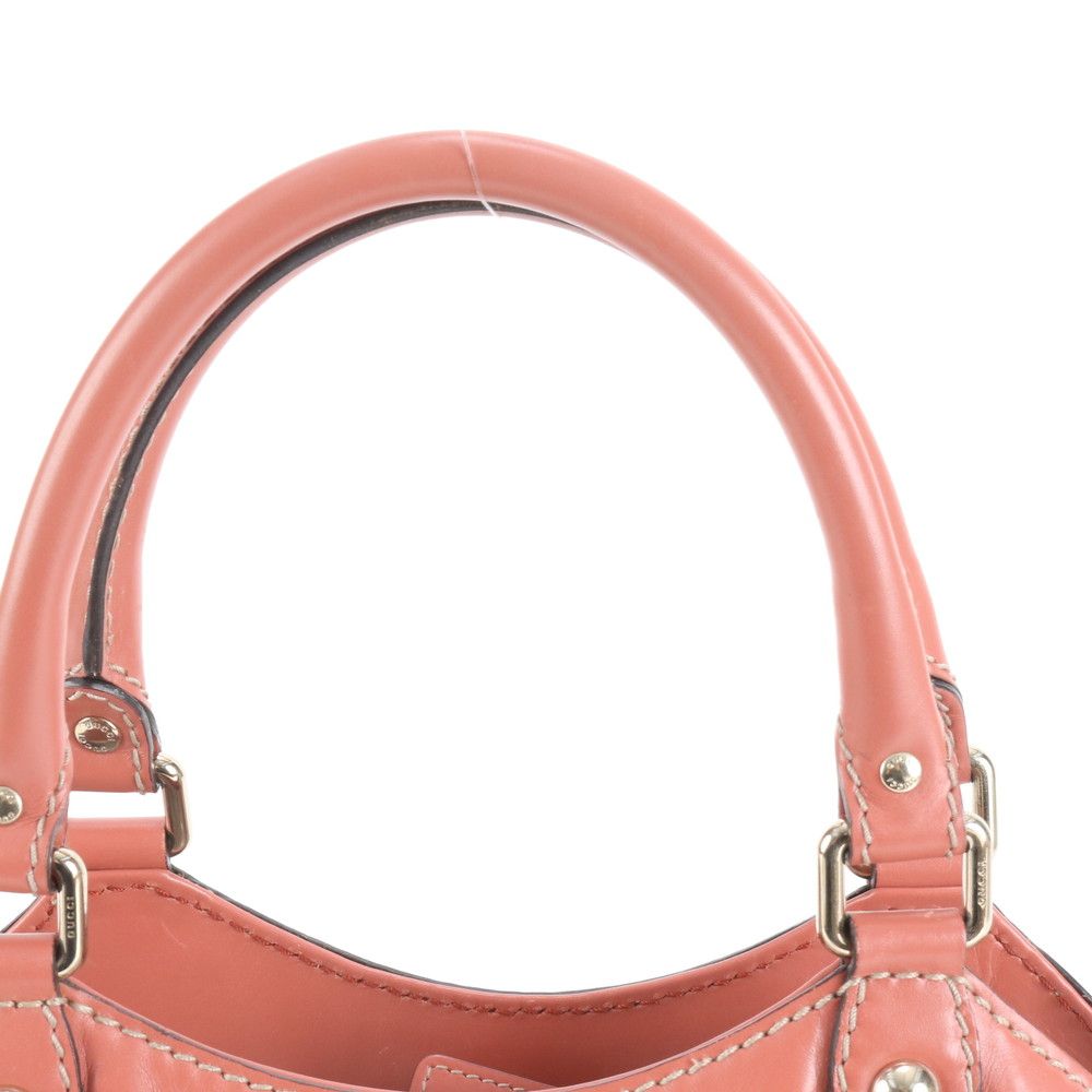 極美品 グッチ ディアマンテ スーキー 211944 レザー トート バッグ