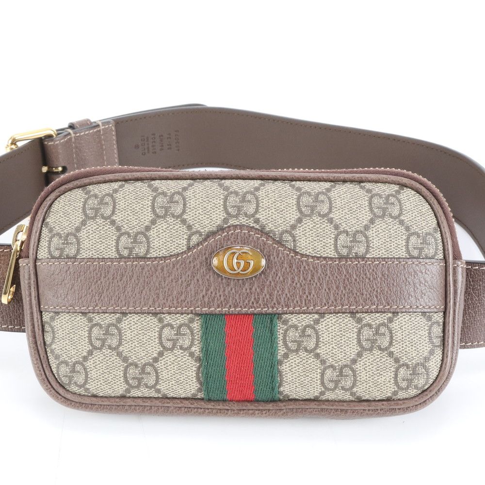 極美品 グッチ GG スプリーム シェリーライン 519308 レザー 2WAY