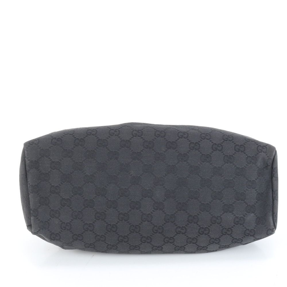 美品 グッチ GG キャンバス 112683 レザー トート バッグ 肩掛け