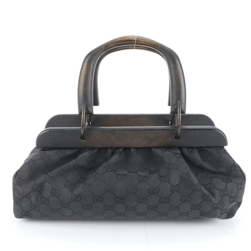美品 グッチ GG キャンバス 112683 レザー トート バッグ 肩掛け