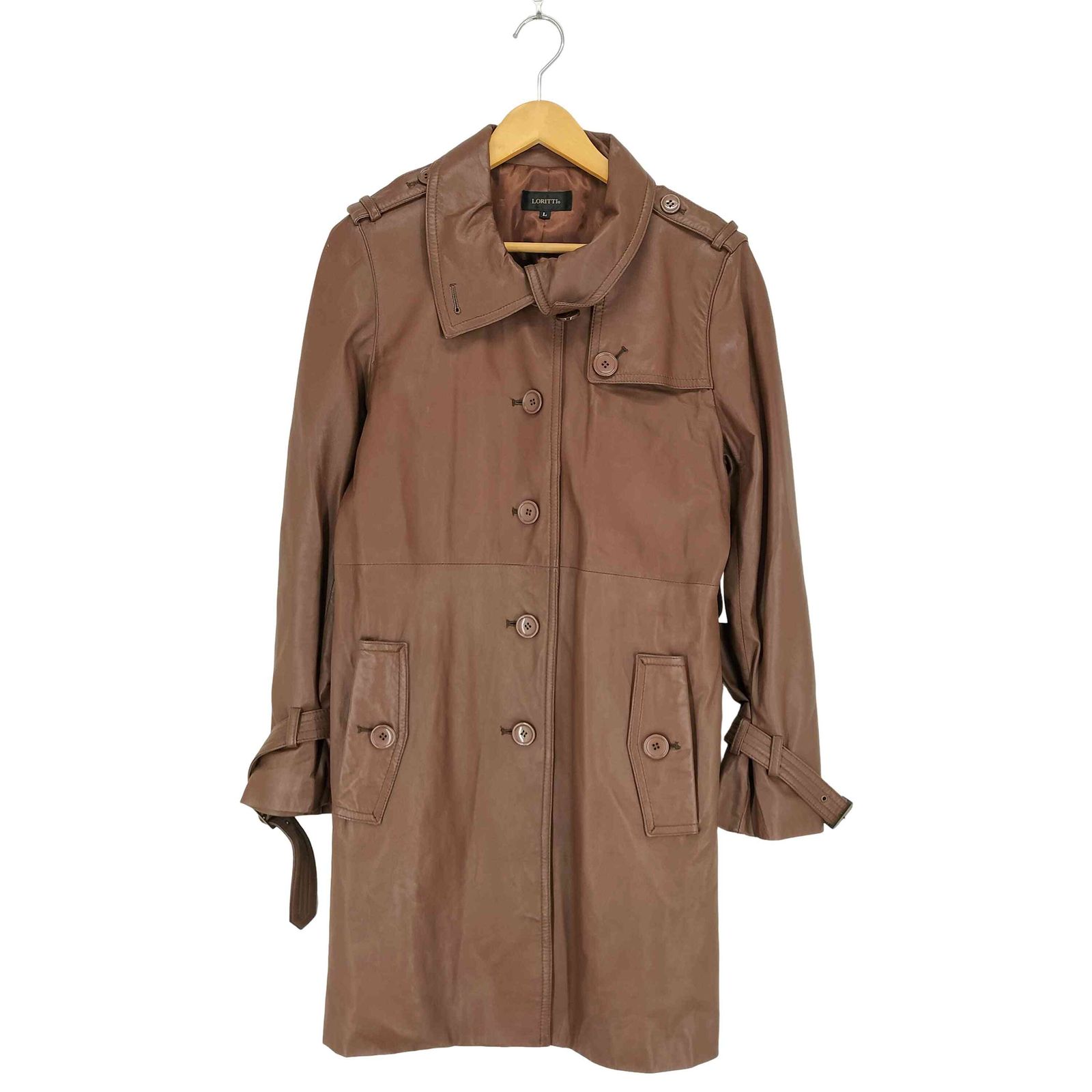 ユーズドフルギ USED古着 LORITTI lamb leather ラムレザー トレンチ