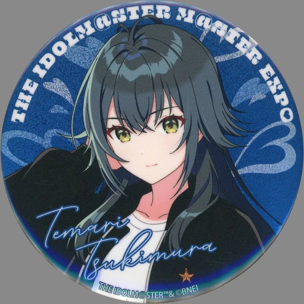 中古】バッジ・ビンズ 月村手毬 公式φ75mmグリッター缶バッジ 「学園