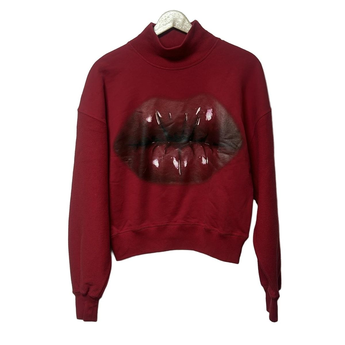 LOEWE(ロエベ) トレーナー サイズS レディース - レッド×ボルドー