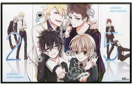 中古】紙製品(キャラクター) 集合 創刊25周年記念 ミニ屏風型描き