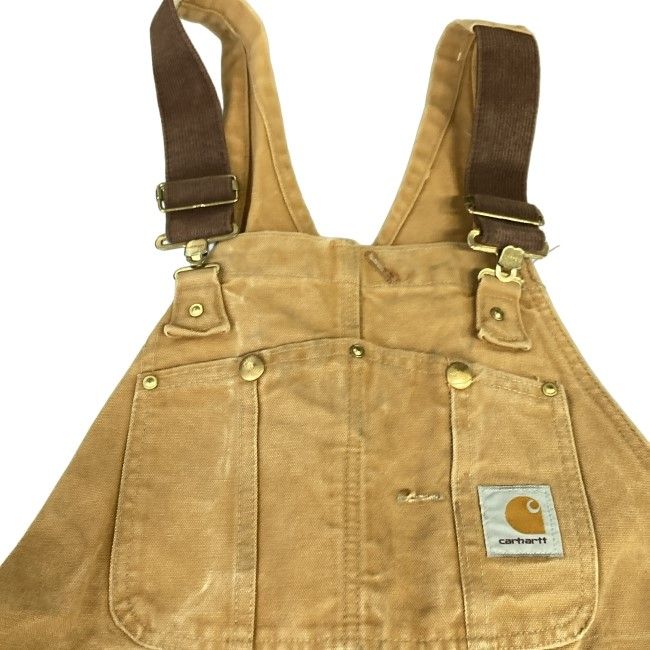 Carhartt オーバーオール ボトムス ジップフライ ダック地 無地 ワン