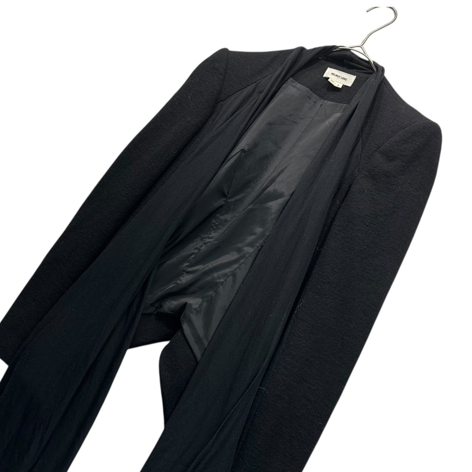 HELMUT LANG ヘルムートラング ドレープ　ジャケット　ブルゾン　ウール HELMUT LANG(ヘルムートラング) Wool Body Scarf Docking Jacket