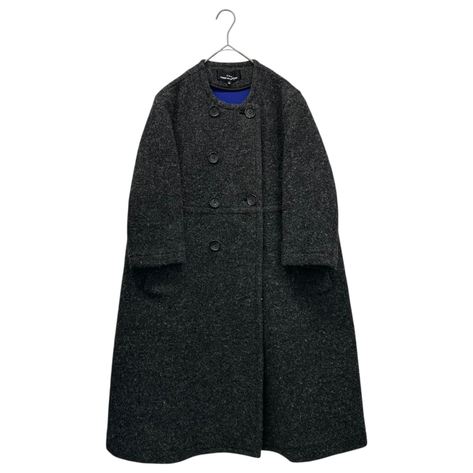 ノーカラーウールコート トリコ コムデギャルソン tricot COMME des GARCONS(トリココムデギャルソン) 14AW Brushed Wool