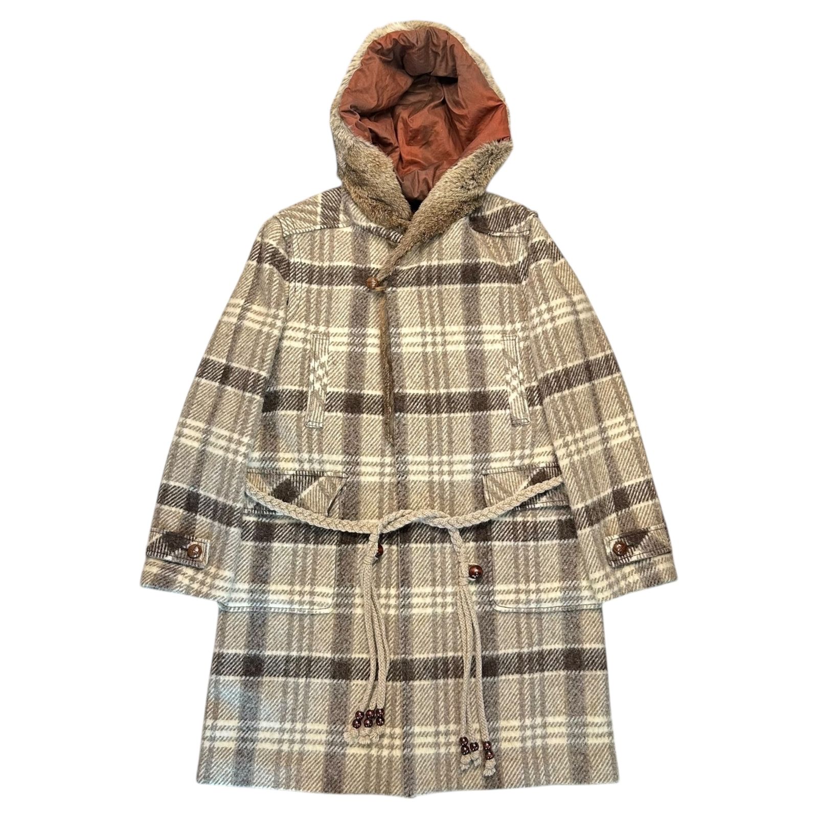 【美品】NUMBER (N)INEナンバーナイン02AWジョージ期マフラー 初期 NUMBER (N)INE(ナンバーナイン) 02AW George Period Fur Decorated