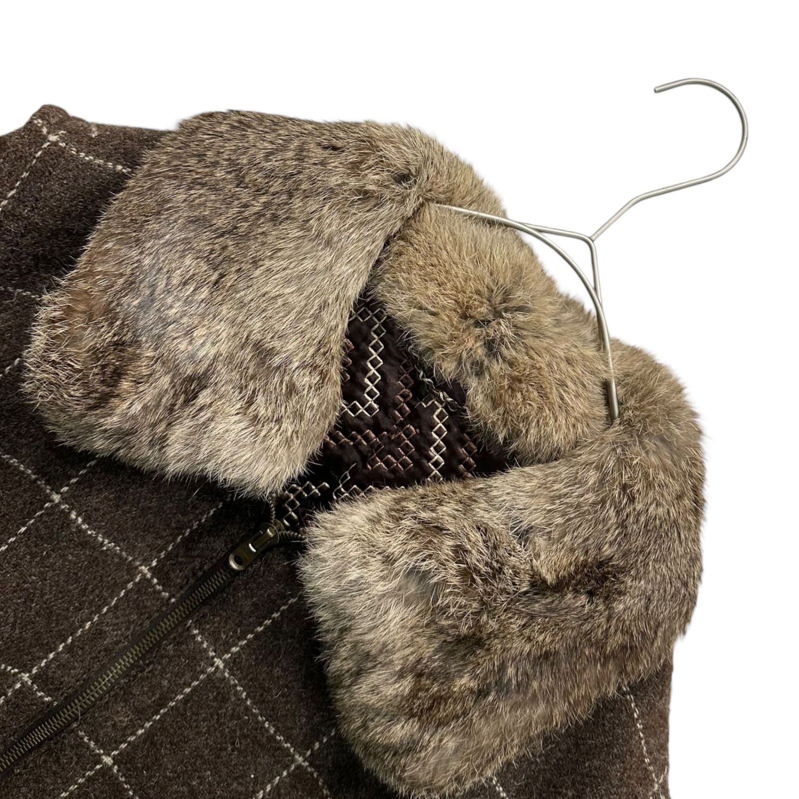 NUMBER (N)INE(ナンバーナイン) 02AW George Period Rabbit Fur Trim