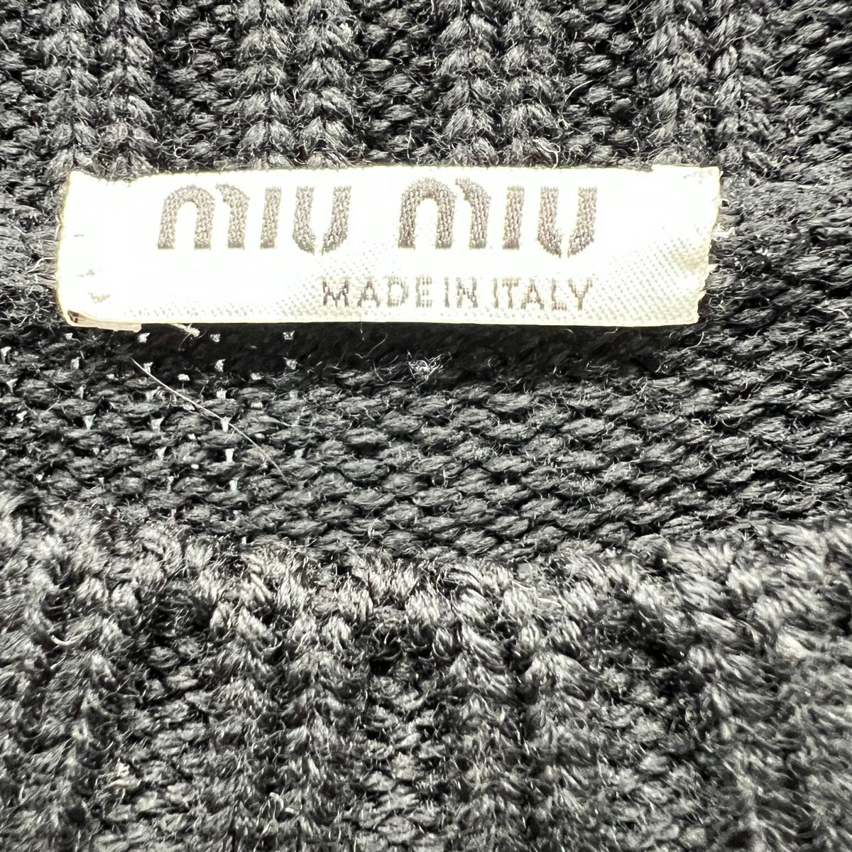 miumiu 希少 美品 ミュウミュウ 目覚まし時計モチーフ ビジュー ニット  