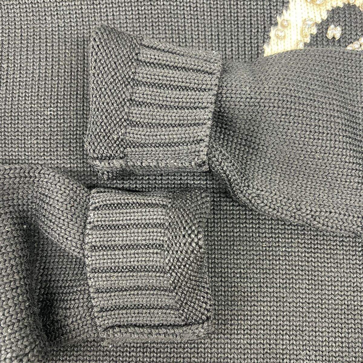 miumiu 希少 美品 ミュウミュウ 目覚まし時計モチーフ ビジュー ニット  