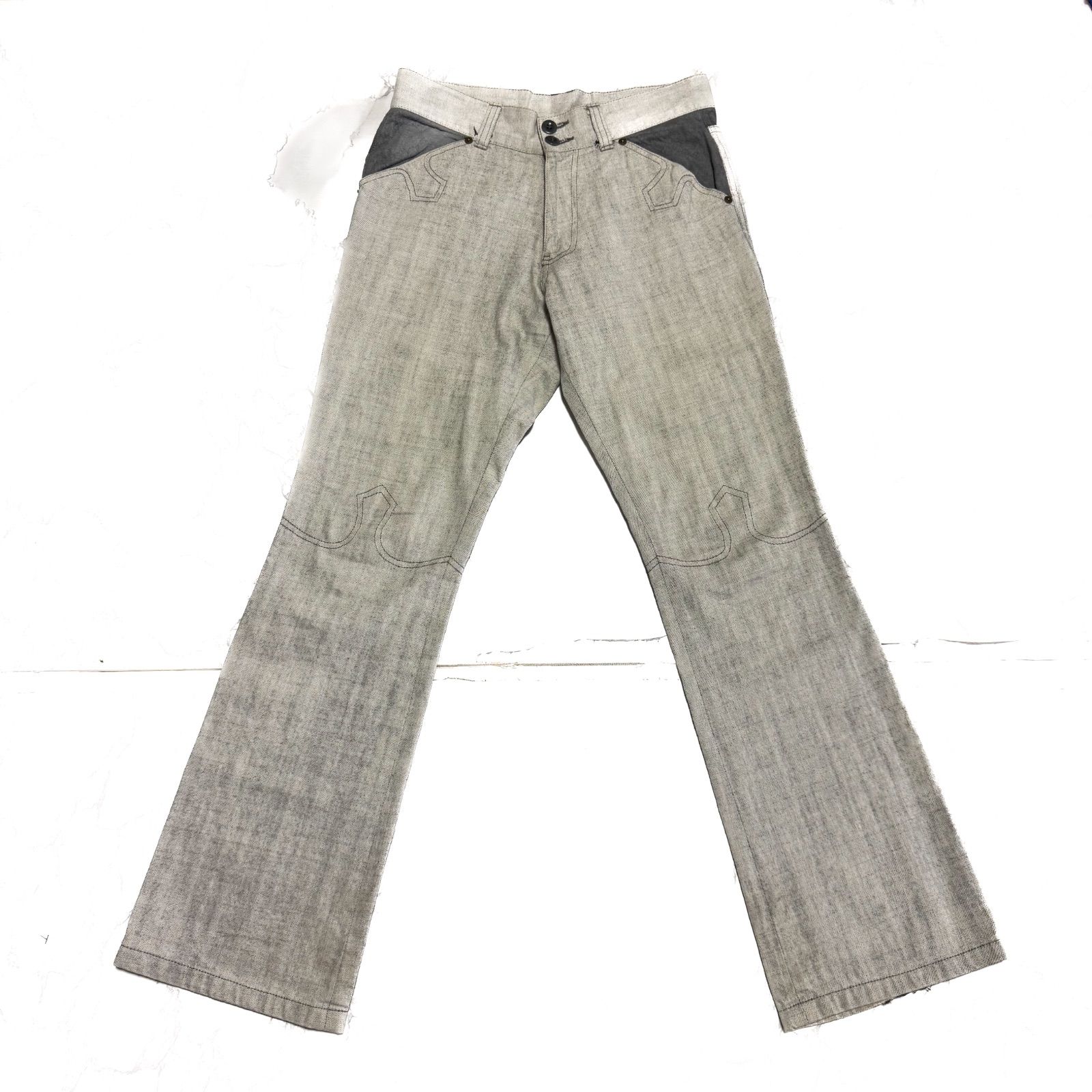 00s【トルネードマート】コーティング ギミックフレアパンツ/Y2K/ボンテージ 希少【tornado mart トルネードマート 【商品名】y2k 00's archive