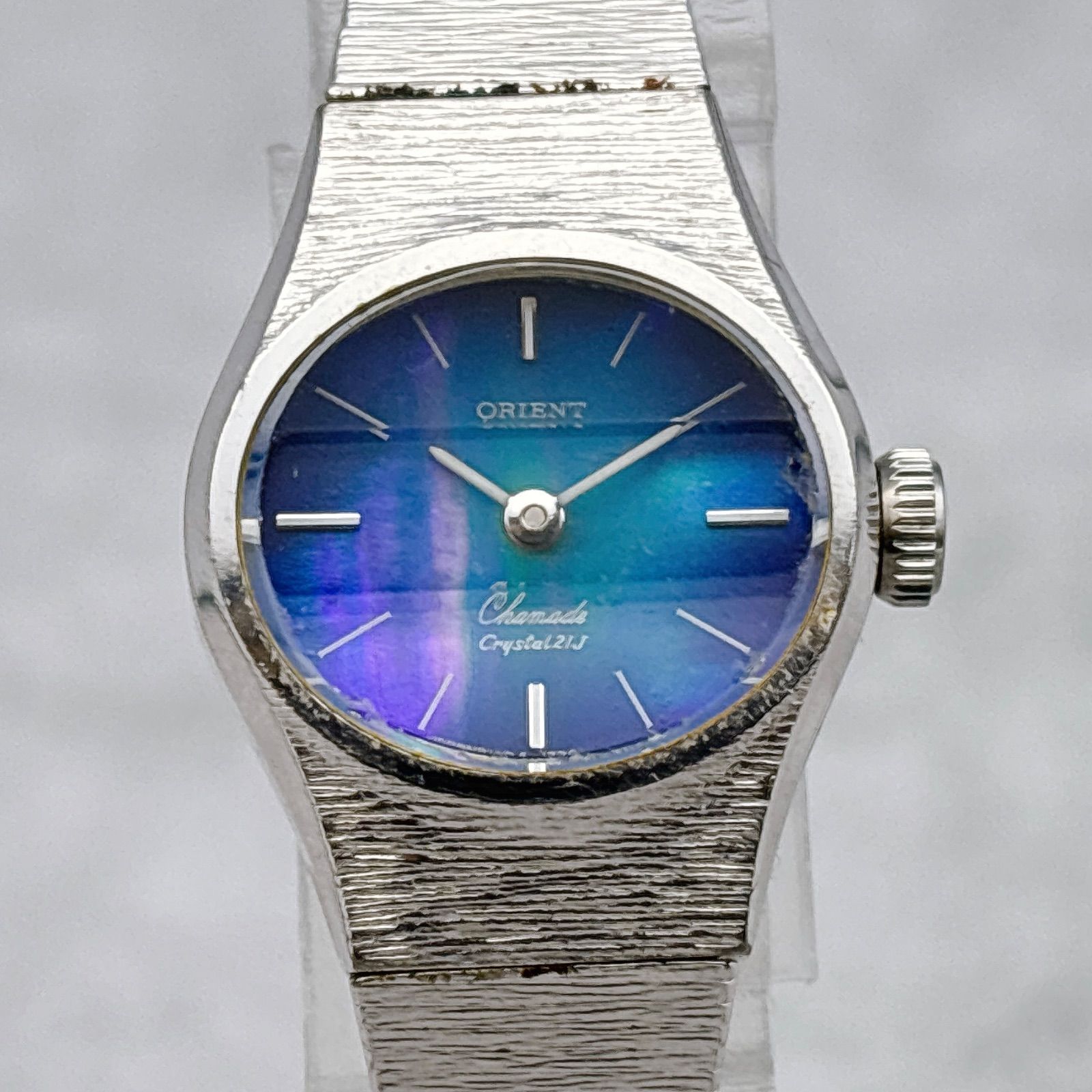 ORIENT オリエント レディース 腕時計 I120-17300 カットガラス ブルー 