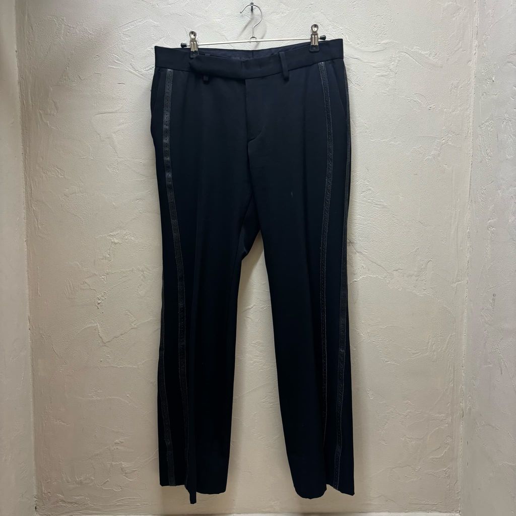 NUMBER (N)INE ナンバーナイン 06AW NOIR期 Side Leather Slacks pants 
