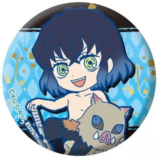 中古】バッジ・ピンズ 嘴平伊之助 「鬼滅の刃 布缶バッジコレクション