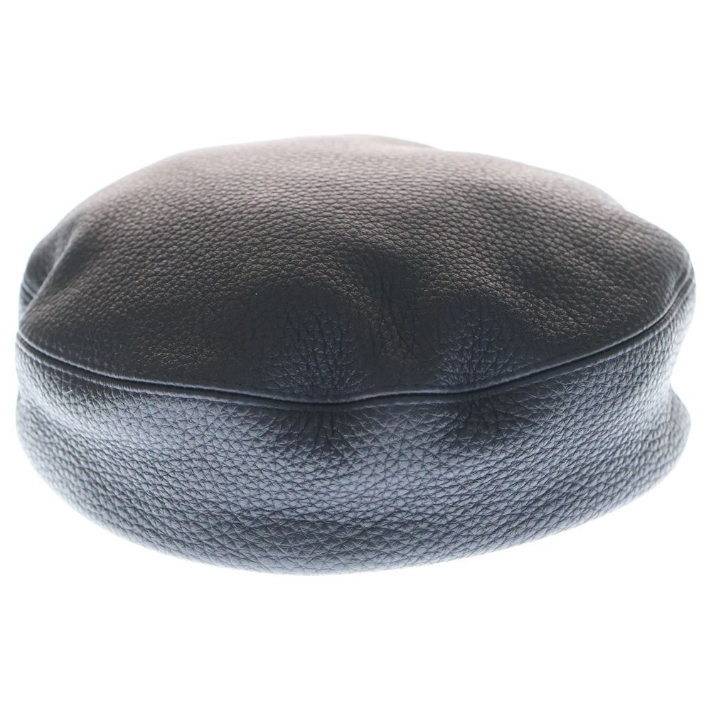 美品 HERMES ディアスキン レザーハット 57 ブラック 楽天市場】HERMES エルメス FUNK ファンク ディアスキン/カシミヤ 中