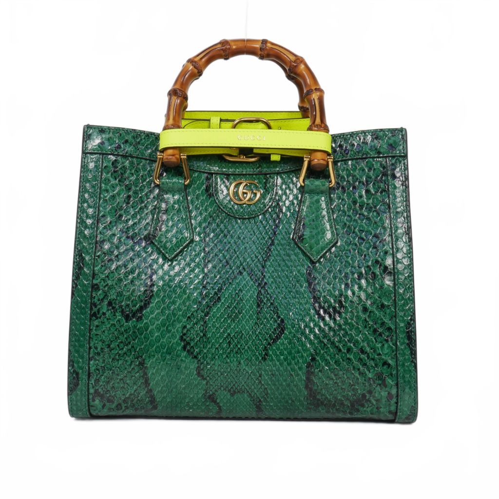 グッチ GUCCI ダイアナ パイソン スモール ハンドバッグ ショルダー