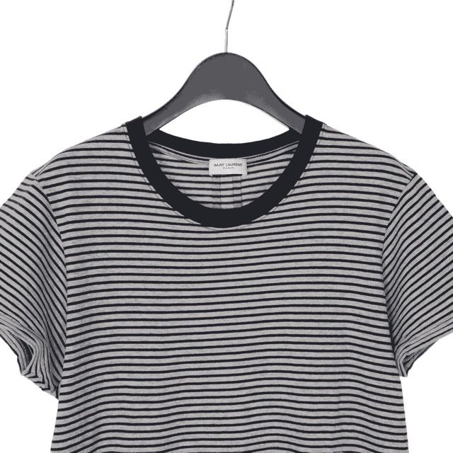 SAINT LAURENT　ボーダー Tシャツ サンローラン パリ SAINT LAURENT PARIS Tシャツ カットソー 半袖