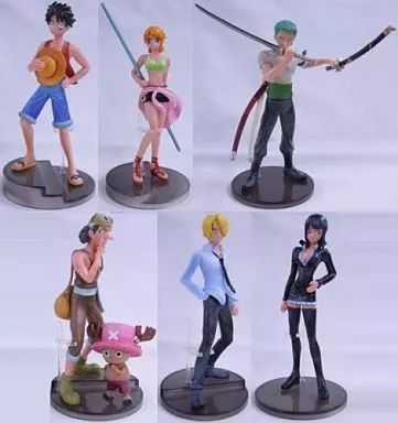 中古】食玩 トレーディングフィギュア ノーマル6種セット 「ワンピース